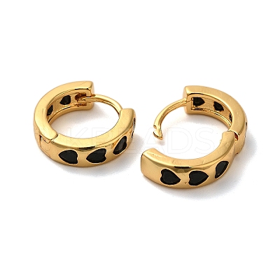 Rack Plating Brass Micro Pave Cubic Zirconia Hoop Earrings EJEW-L224-57G-04-1