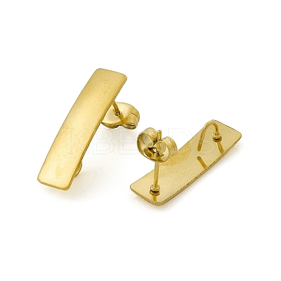 304 Stainless Steel Stud Earrings Finding STAS-C061-13G-1