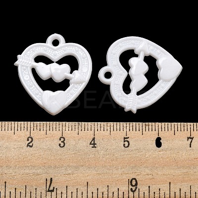 Valentine's Day Opaque Acrylic Pendants SACR-L007-042B-1