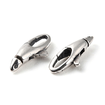 925 Thailand Sterling Silver Lobster Claw Clasps STER-D003-08P-1