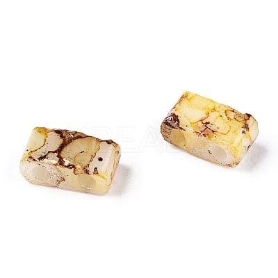 2-Hole Opaque Glass Seed Beads SEED-N004-002-A08-1