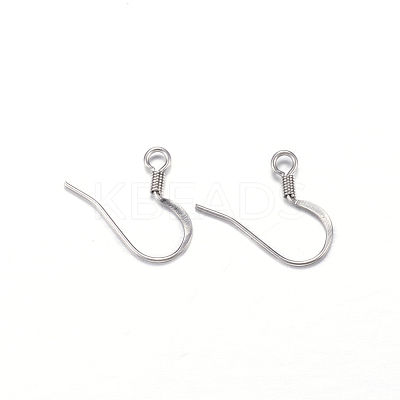 Tarnish Resistant 304 Stainless Steel French Earring Hooks STAS-G130-57P-1