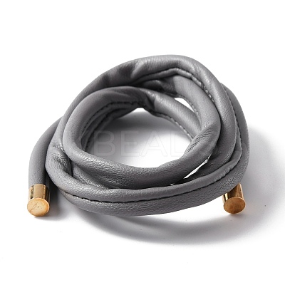 PU Leather Elastic Hair Accessories OHAR-WH0021-19A-1