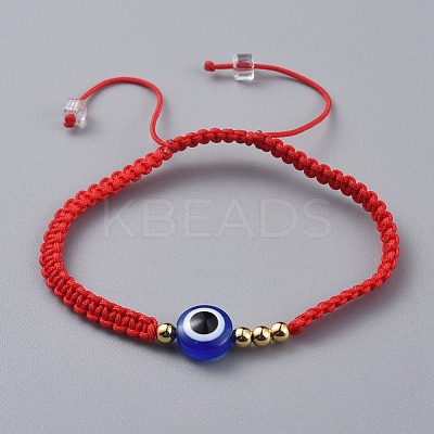Nylon Thread Braided Bead Bracelets BJEW-JB04769-01-1