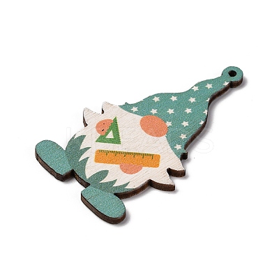 Printed Wood Pendants WOOD-B009-02B-1