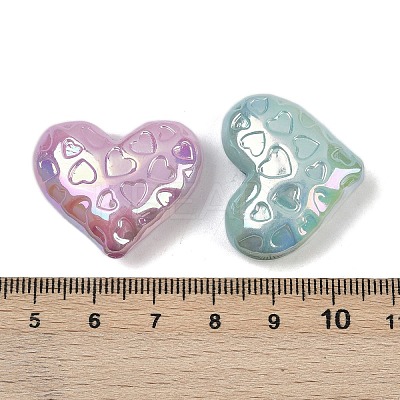 UV Plating Opaque Acrylic Beads MACR-L007-03C-1