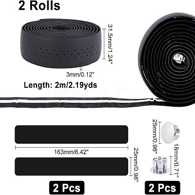Adhesive PU Non-slip Bike Handlebar Tapes FIND-WH0112-54A-1