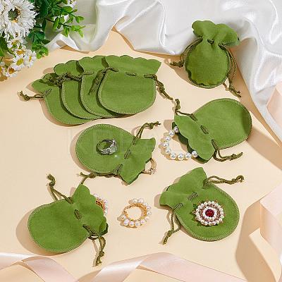 Calabash Velvet Jewelry Storage Drawstring Pouches LS-TP-WH0011-05F-1