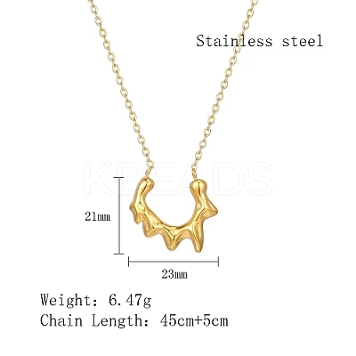 304 Stainless Steel Sun Pendant Necklace with Cable Chains LV0006-1-1
