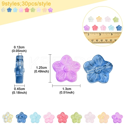 30Pcs Baking Paint Glass Beads GLAA-FS0001-97F-1