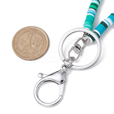 Handmade Polymer Clay ID Card Neck Strap Card Holder HJEW-JM02510-1
