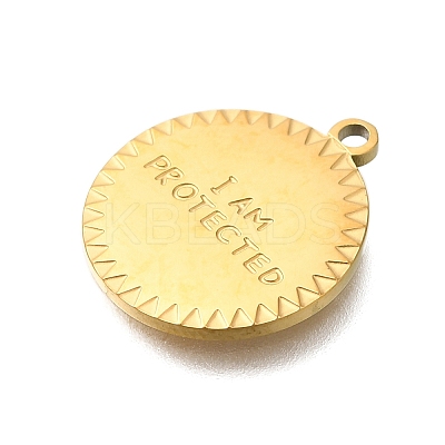 PVD Vacuum Plating 201 Stainless Steel Pendants STAS-C111-32G-1