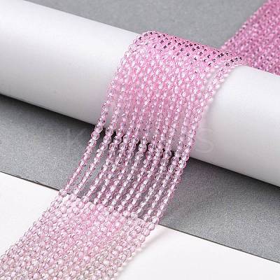 Transparent Gradient Color Glass Beads Strands GLAA-G101-2mm-14-1
