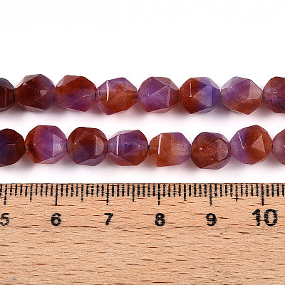 Dyed Natural White Jade Beads Strands G-T139-8mm-45J-1