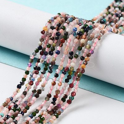 Natural Mixed Gemstone Beads Strands LS-G-F619-21-2mm-1