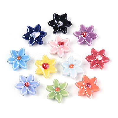 Handmade Porcelain Beads X-PORC-N008-10-01-1