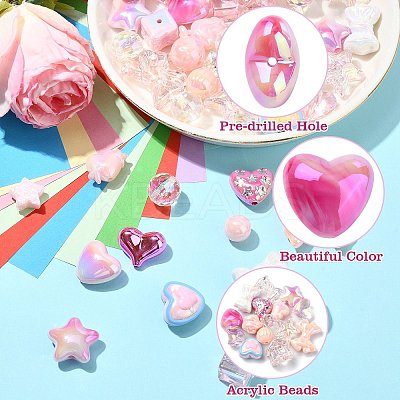 UV Plated Acrylic Bead FIND-CJC0010-90A-1
