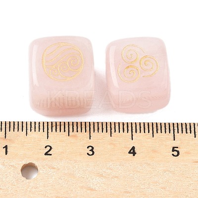 4Pcs 4 Styles Natural Rose Quartz Display Decorations G-F786-03A-04-1
