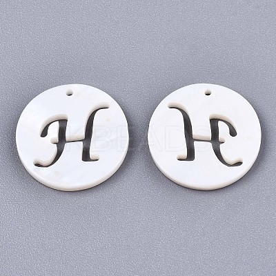 Natural Freshwater Shell Charms X-SHEL-S276-119H-1