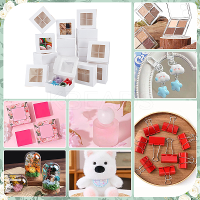 Square Foldable Paper Cake Box CON-WH0089-174B-1