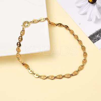 304 Stainless Steel Mariner Link Chain Necklaces NJEW-JN03417-02-1