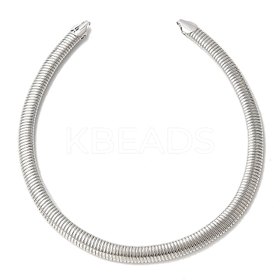 Iron Open Cuff Snake Chain Choker Necklaces for Women NJEW-M085-04P-1