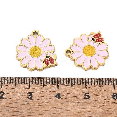 304 Stainless Steel Enamel Pendants SA-CBA7876-31G-01-1