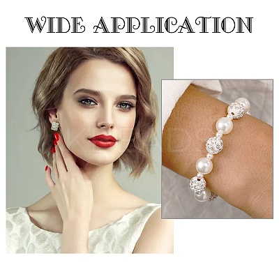 90Pcs 9 Style Resin Rhinestone Graduated Beads RESI-AR0001-41-1