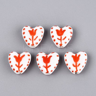 Handmade Porcelain Beads PORC-Q005-10C-1