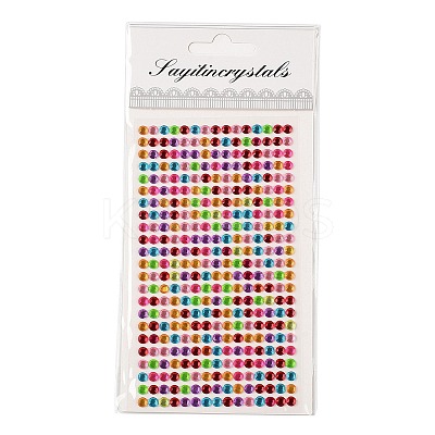 Self Adhesive Acrylic Rhinestone Stickers STIC-PW0012-01A-1