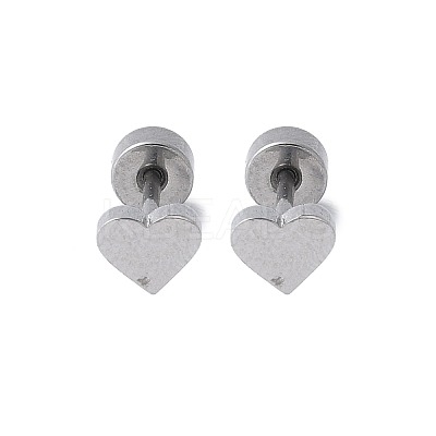 304 Stainless Steel Stud Earrings for Women EJEW-E603-05A-P-1