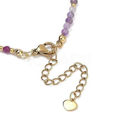 Chakra Natural Mixed Gemstone Chips Beaded Bracelets for Women BJEW-JB11631-03-1