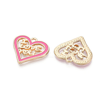 Alloy Enamel Pendants ENAM-T024-09C-G-1