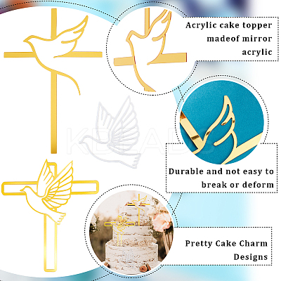 Acrylic Mirror Cake Toppers FIND-CN0001-45-1
