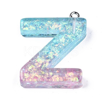 Transparent Epoxy Resin Pendants LS-CRES-S364-002Z-1