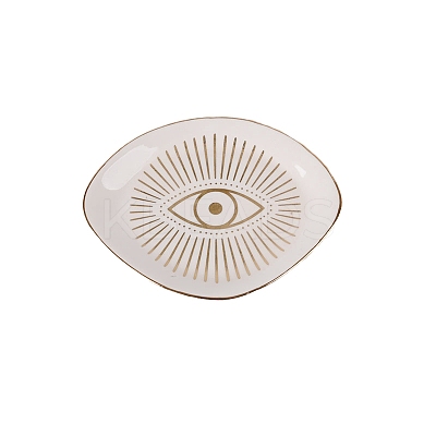 Eye Ceramic Jewelry Plates LS-EVIL-PW0004-13-1