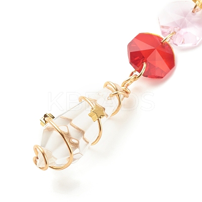 Sun Catcher Pendant Decorations HJEW-JM00670-1