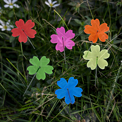 Acrylic Garden Stake AJEW-FH0005-24E-1
