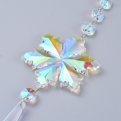 Crystals Chandelier Suncatchers Prisms AJEW-G025-B01-1