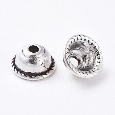 Tibetan Style Alloy Bead Caps K090A042-1