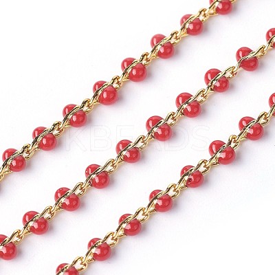 Handmade Enamel Beaded Chains CHC-P007-F02-1