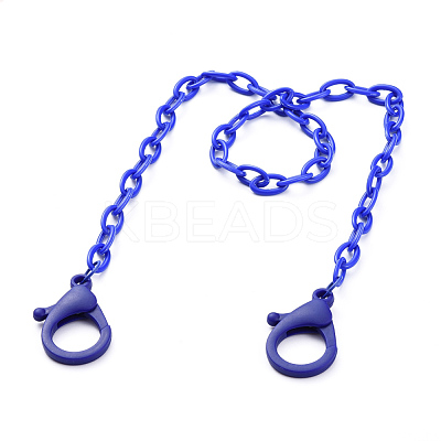 Personalized ABS Plastic Cable Chain Necklaces NJEW-JN02850-05-1