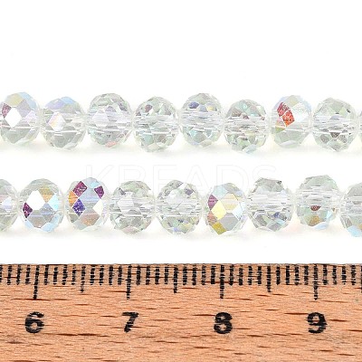Transparent Glass Beads Strands LS-EGLA-N016-6mm-06-1