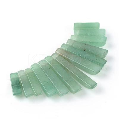 Natural Green Aventurine Pendants Sets G-Q458-01F-1