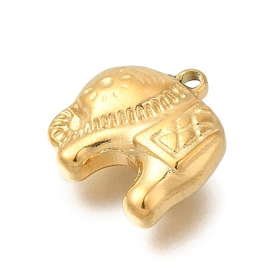 PVD Vacuum Plating 201 Stainless Steel Charms STAS-C111-18G-1