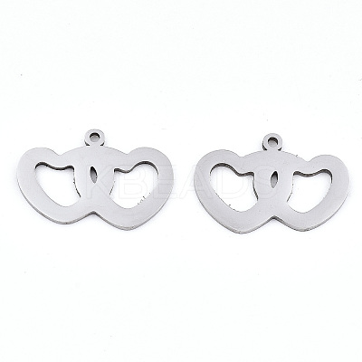 Non-Tarnish Valentine's Day 201 Stainless Steel Charms LS-STAS-S081-078-1