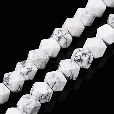 Natural Howlite Beads Strands G-T138-35-1