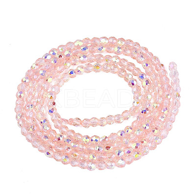 Transparent Glass Beads Strands LS-EGLA-N028-01A-A10-1