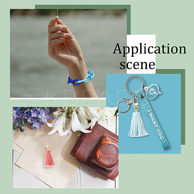 DIY Curb Chain Bracelet Keychain Making Kit DIY-PH0009-41-1