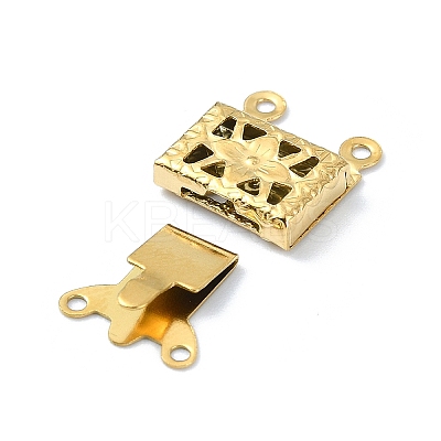 Ion Plating(IP) 304 Stainless Steel Box Clasp STAS-Q318-04G-1